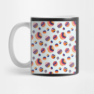 Bright Colored Striped Balls of Retro Fun Mug